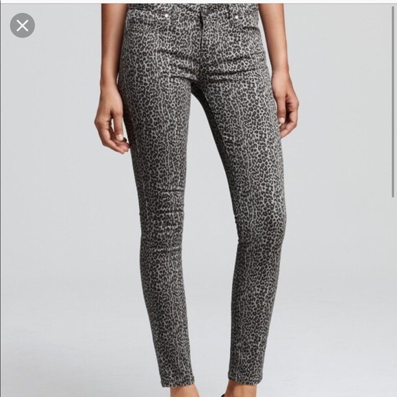 🎉Host Pick!🎉Paige "Peg"Skinny Leopard Jeans - Picture 1 of 10